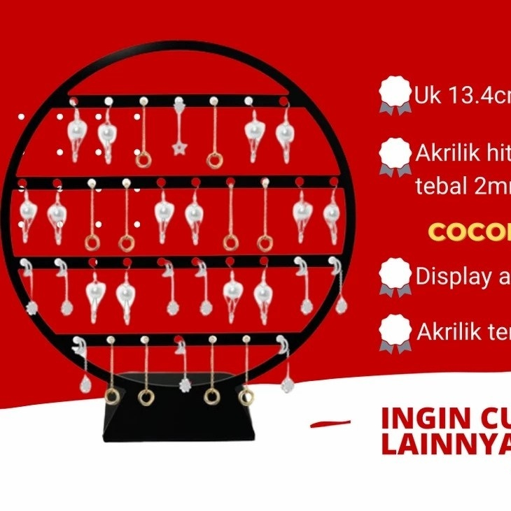 display anting / tempat anting / akrilik display anting / anting organizer
