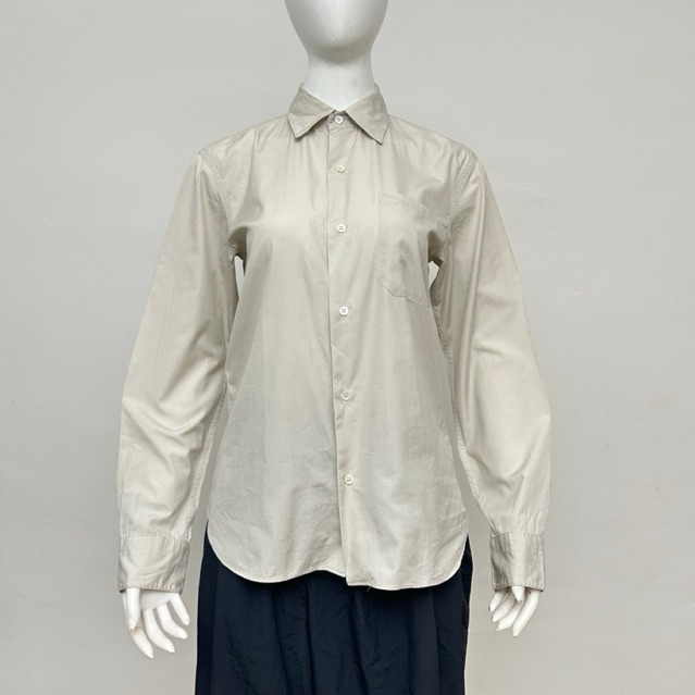 Vintage Japanese Brand Agnes B Plain Button Up Shirt