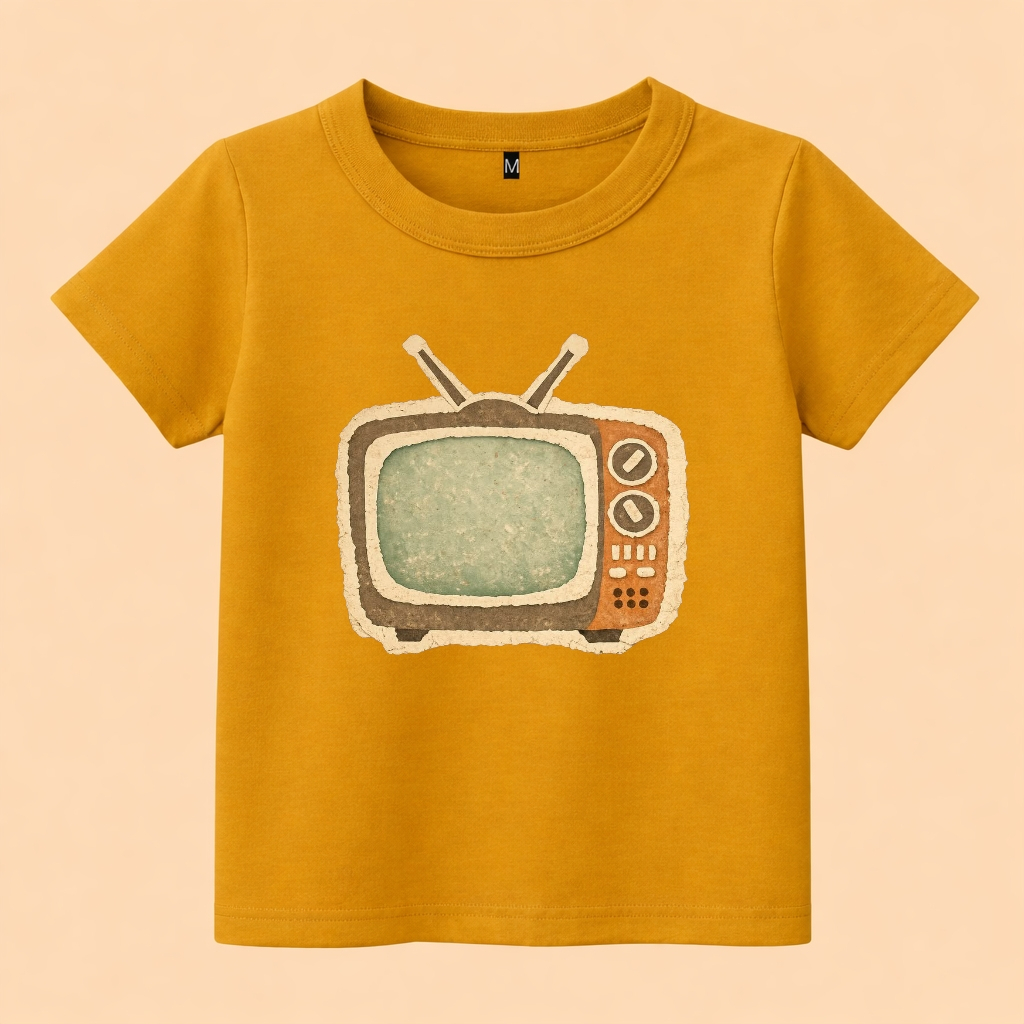 baju kaos anak gambar tv jadul