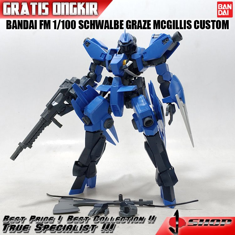 BANDAI FM 1/100 SCHWALBE GRAZE MCGILLIS CUSTOM 1/100464
