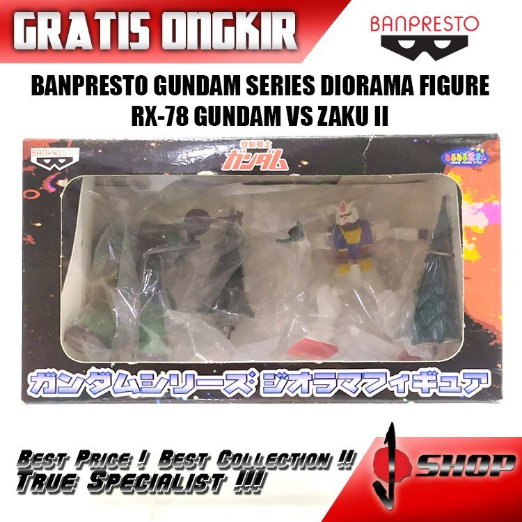 BANPRESTO GUNDAM SERIES DIORAMA FIGURE GUNDAM VS ZAKU