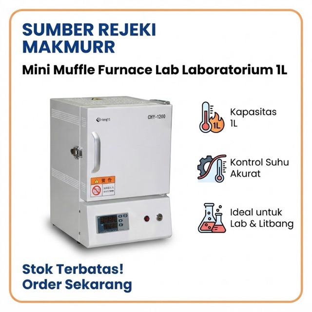 Mini Muffle Furnace Lab Laboratorium 1L