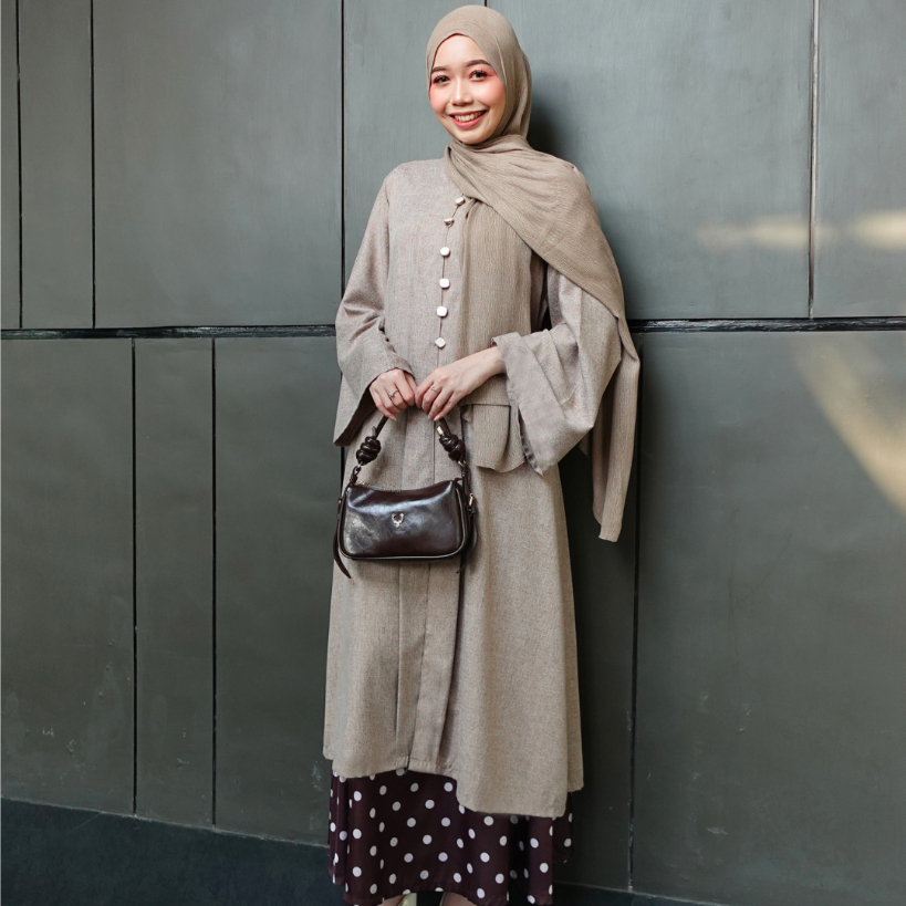 Arunika Long Tunik by tunicis bahan katun madinah
