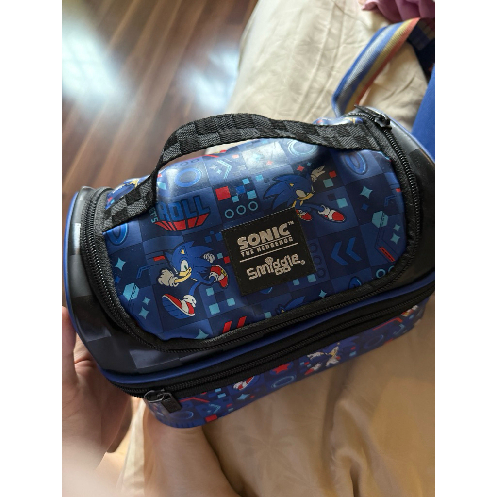 SMIGGLE ORI sonic tas bekal anak bontot sonic preloved