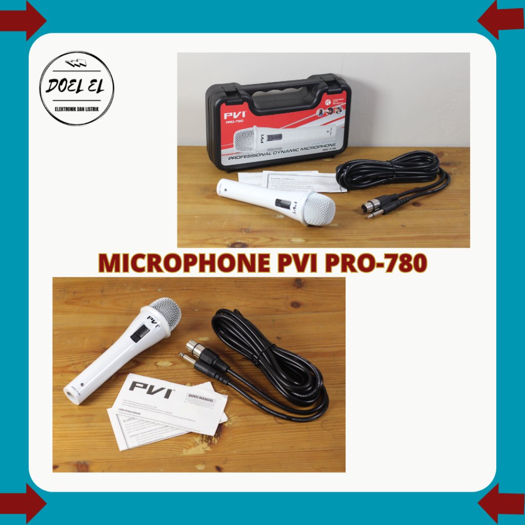 MICROPHONE PVI PRO - 780 | MIC KABEL MERK PVI