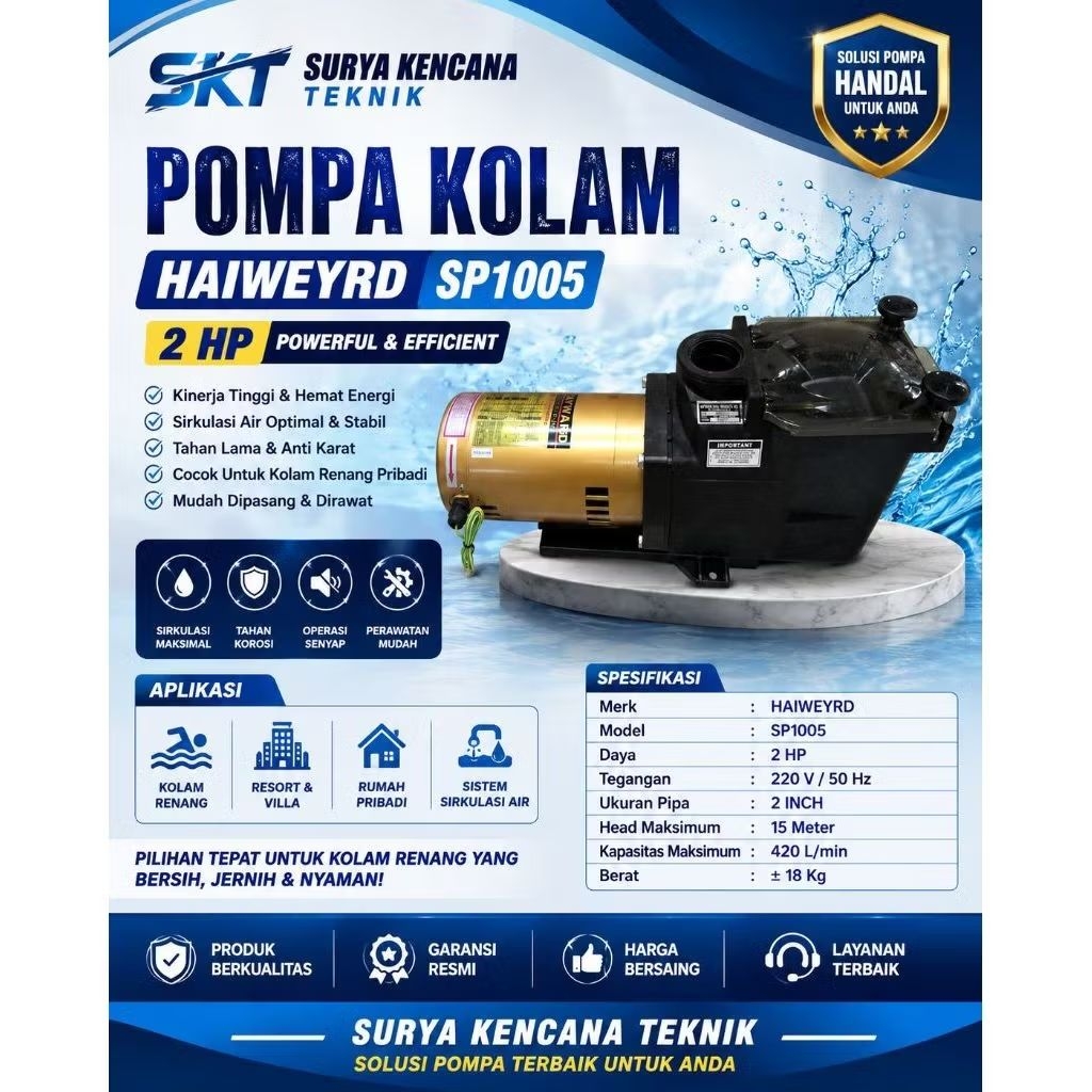 POMPA HAYWARD 2HP SUPER PUMP SP1005 HAYWARD SUPER PUMP 2HP