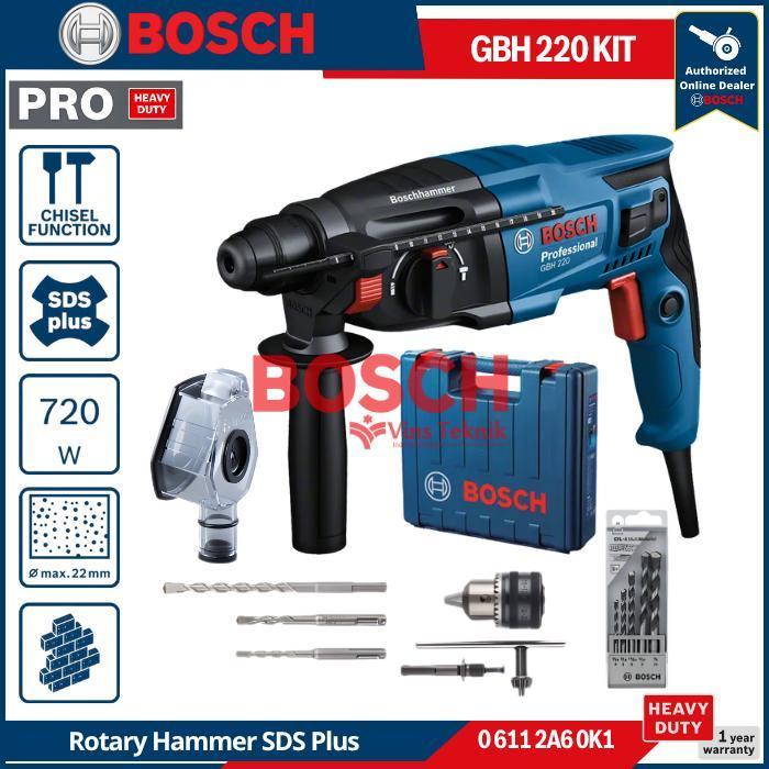 BOSCH GBH 220 Rotary Hammer Hammer Drill Mesin Bor Bobok Beton GBH220