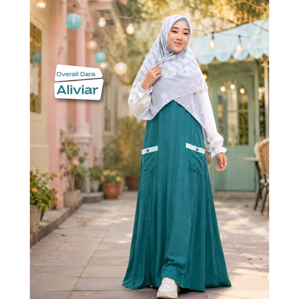 Overall Dara Aliviar | Overall | Overall Remaja | Overall Dewasa | Overall Rabbani | Dress Remaja [O