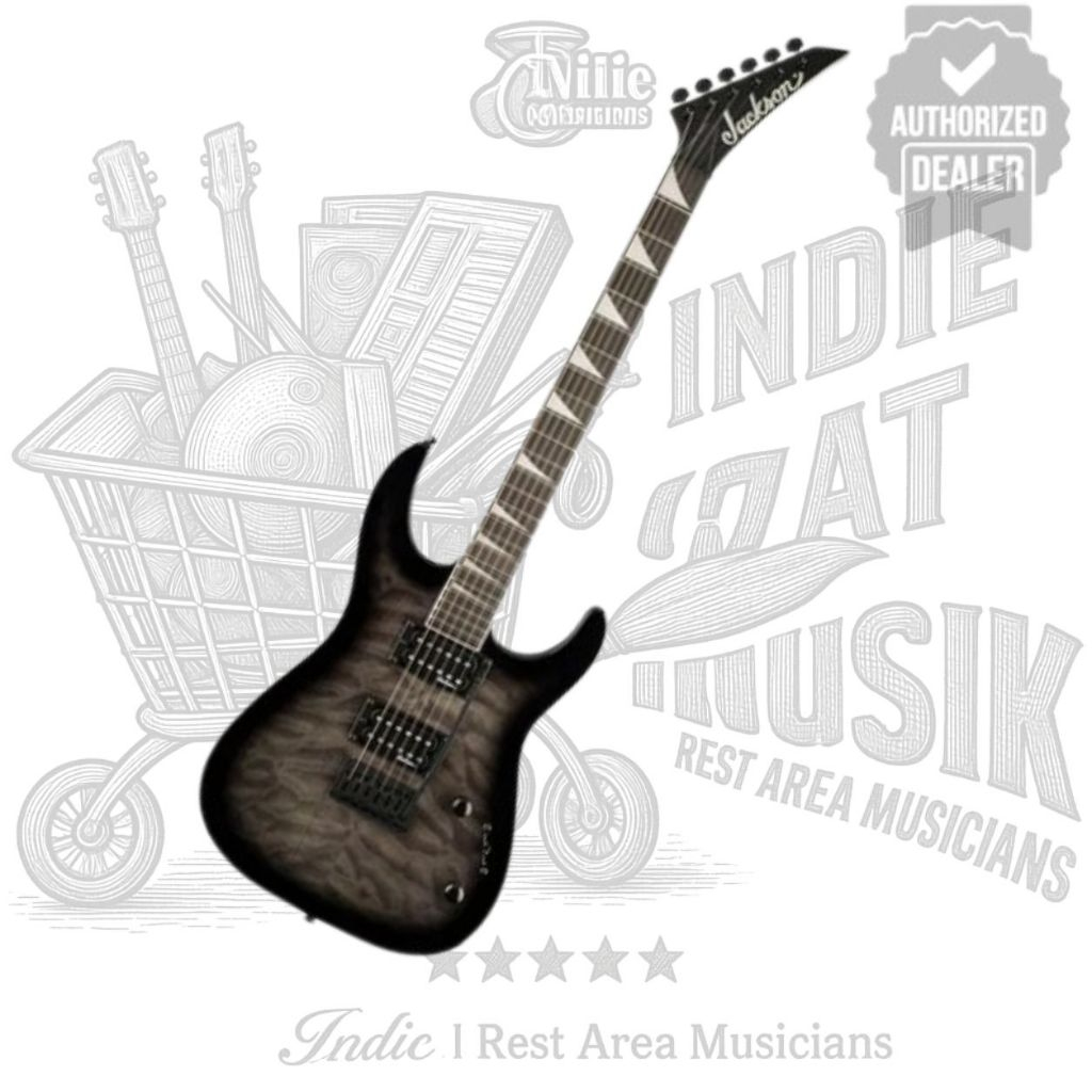 Jackson JS Series Dinky Arch top JS32 DKAP Transparent Black