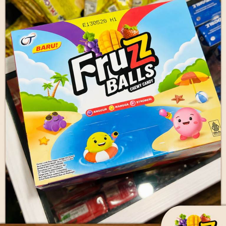 Permen Lunak Fruzz Balls 24 pcs