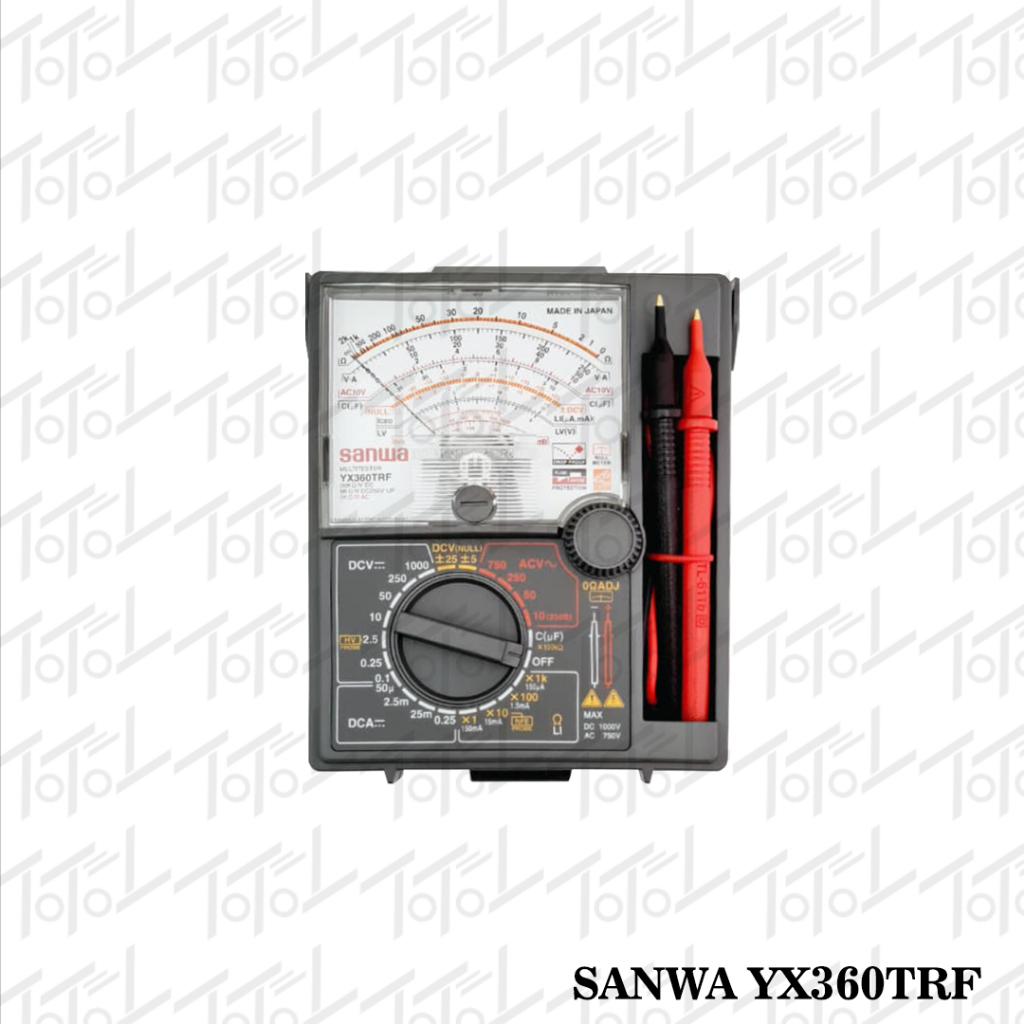 SANWA Multimeter Analog YX360TRF Multi Tester [Ecer] / Alat Ukur Tegangan Arus Hambatan Listrik / Av