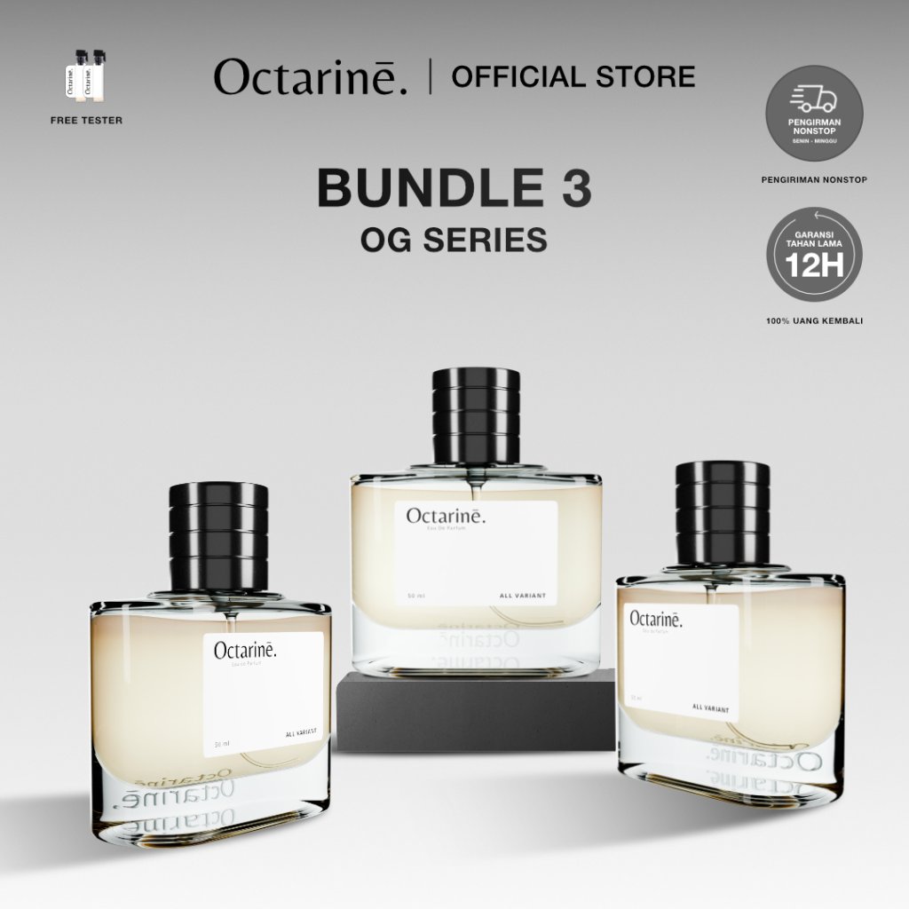 Octarine - PROMO Bundling 3 Botol Parfum 50ml | Parfum Perfume Minyak Wangi Wanita Pria Tahan Lama