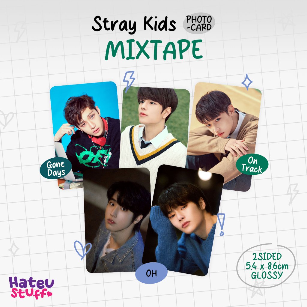 Stray Kids Unofficial Photocard Mixtape (OH, On Track, Gone Days)