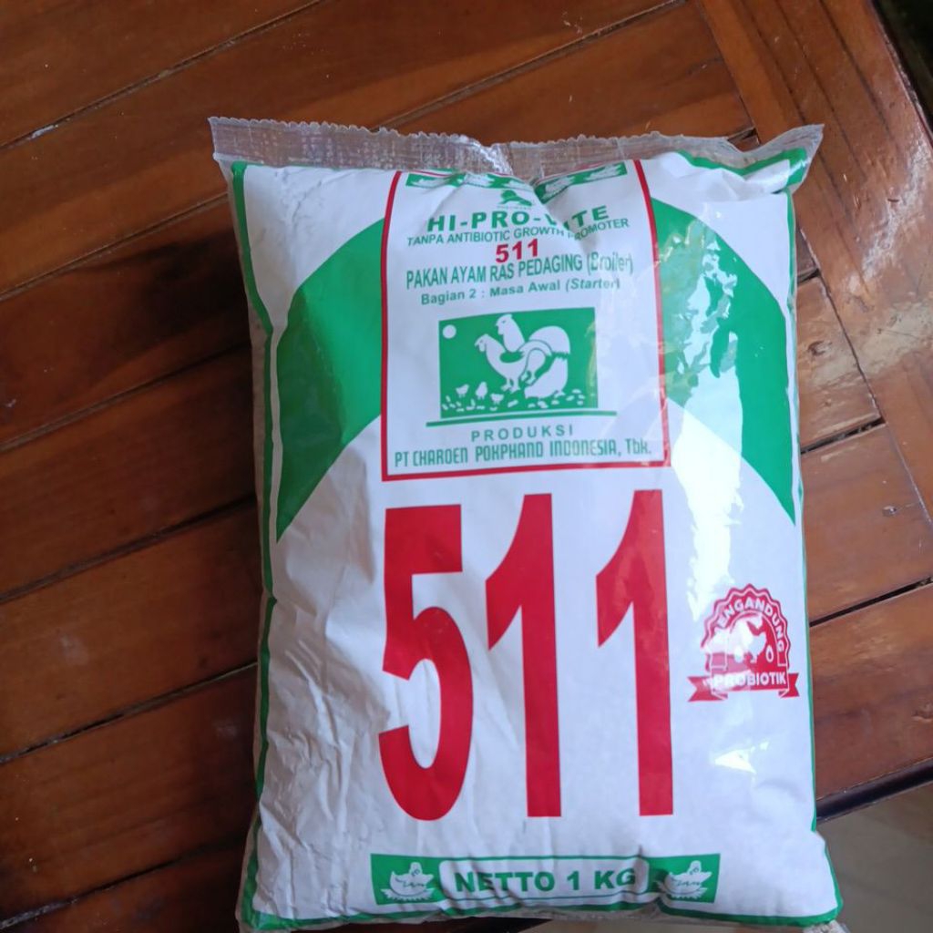 Pakan Ayam 1 kg Charoen Pokphand Hi Pro Vite 511