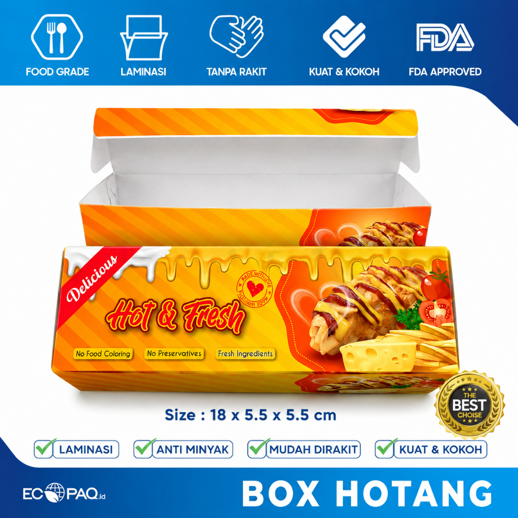 Kotak HOTANG - Box HOTANG - Dus HOTANG  Sostang - Tokkebi  FC-R1 (35 pcs)