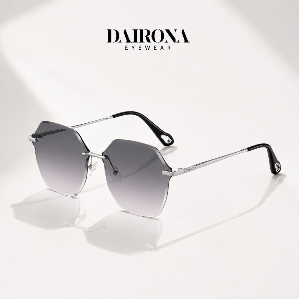 DAIRONA EYEWEAR Kacamata Hitam Wanita UV400 Polarized TR-90+Metal ZY-8195