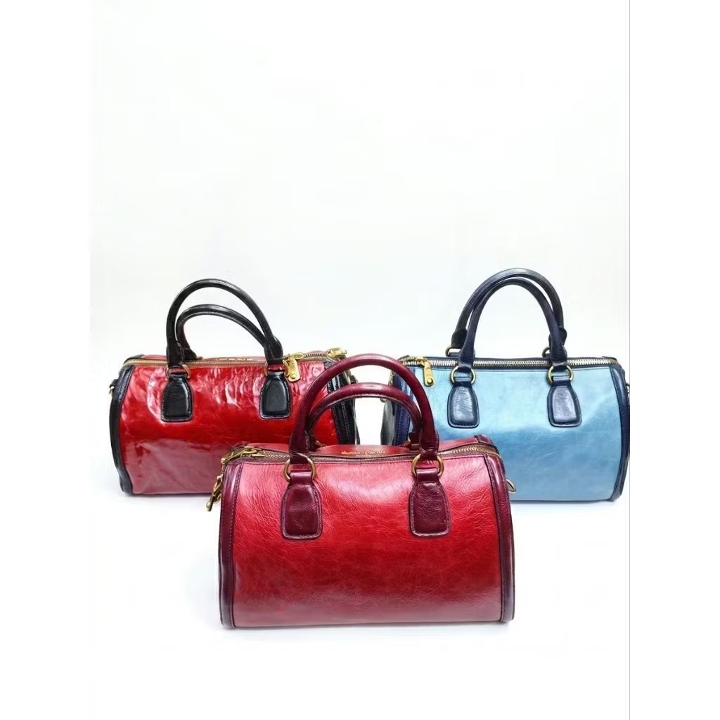 MeiMei Speedy Kulit Vintage Two Tones Size 30×10×16,5cm