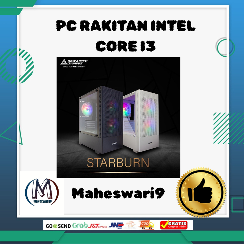 pc gaming i3 10105f gen10 ram 8gb vga GTX 750ti
