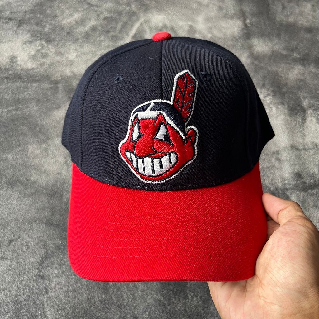 Topi MLB Clevelend Indiana CLEV Hitam Cap Major League Baseball Original