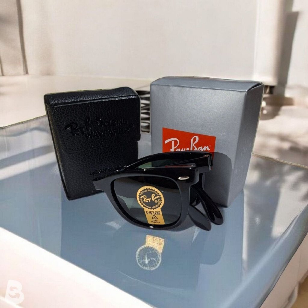 KACAMATA RAYBAN WAYFARER RB4105 601 FOLDING BLACK GLOSSY ORIGINAL