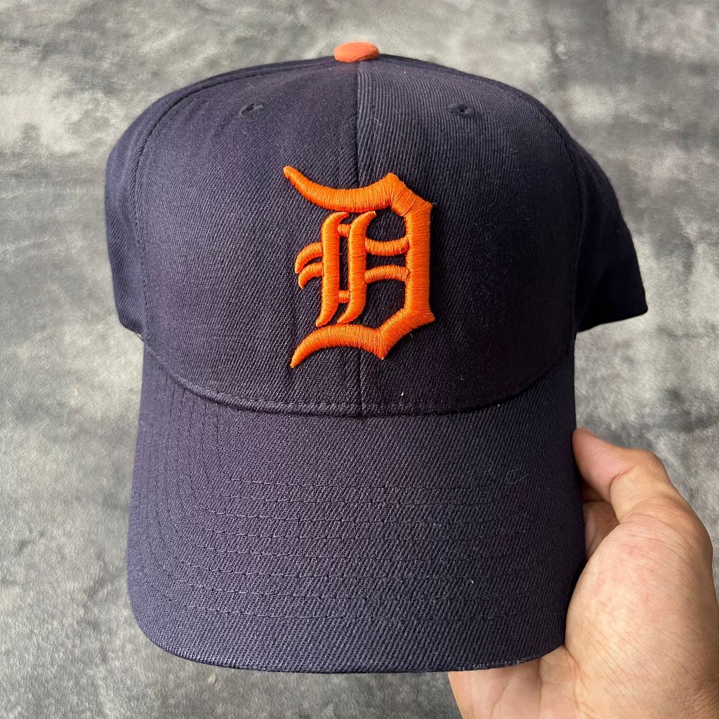 Topi MLB Detroit Tigers D Navy Cap Major League Baseball Original