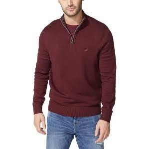 NTC1 - Sweater Rajut Nautica Half Zipper Pique Fleece - ORIGINAL BRANDED