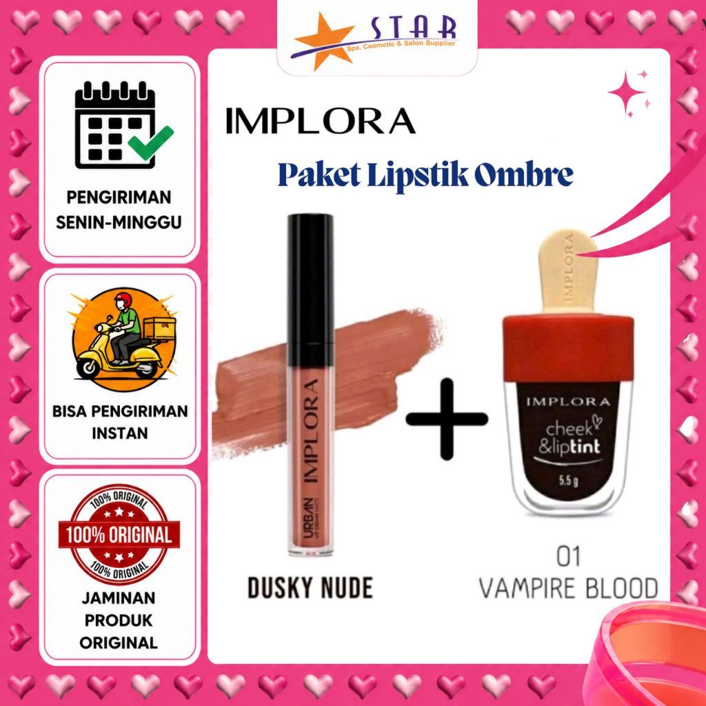 * STAR * Implora Paket Lipstik Ombre