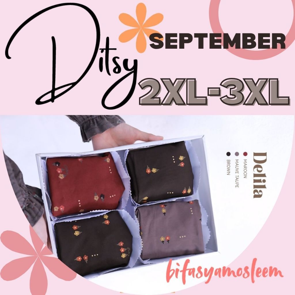 DITSY SEPTEMBER 2026 NIGHTGOWN GAMIS SIZE XXL XXXL TERBARU