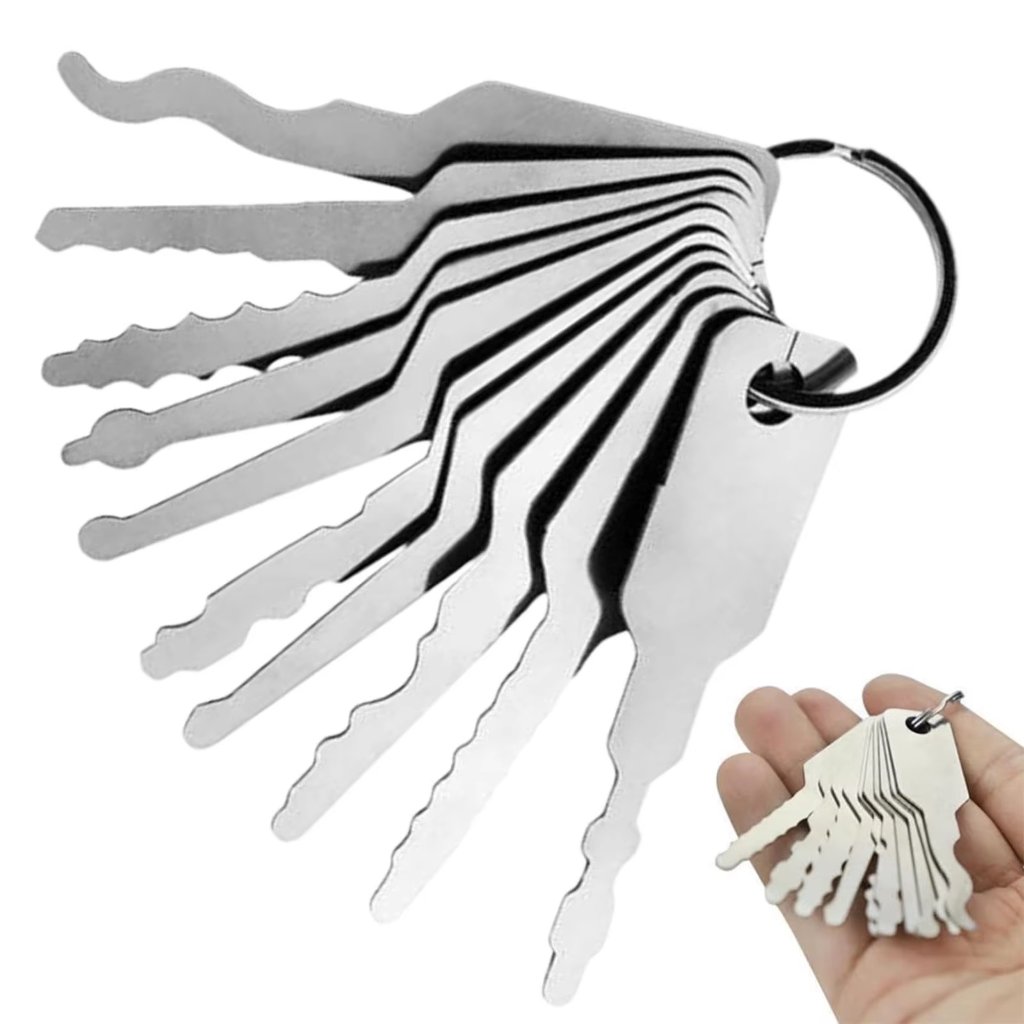 10pcs Alat Pembuka Kunci Lock Picking Tool Lockpick Lock Pick Tools Set