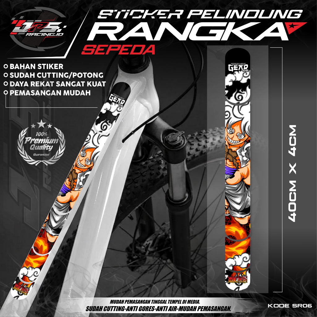 Stiker Sepeda-Stiker rangka sepeda-Stiker antigores Rangka sepeda