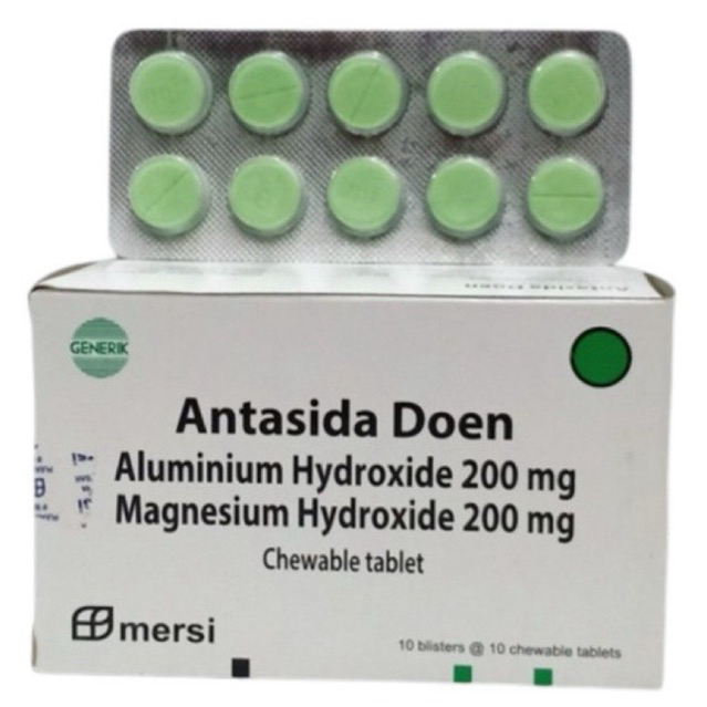 Antasida Mersi s’10 Tablet (1Box) (Obat lambung) - ORIGINAL BPOM