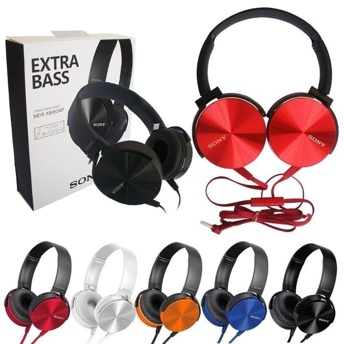 Headphone Sony MDR XB-450 Gaming Headset Bando EXTRA BASS Music