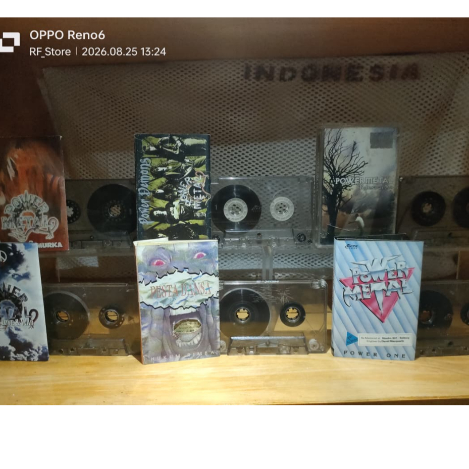 Kaset Audio Power Metal Album Musik Cassette