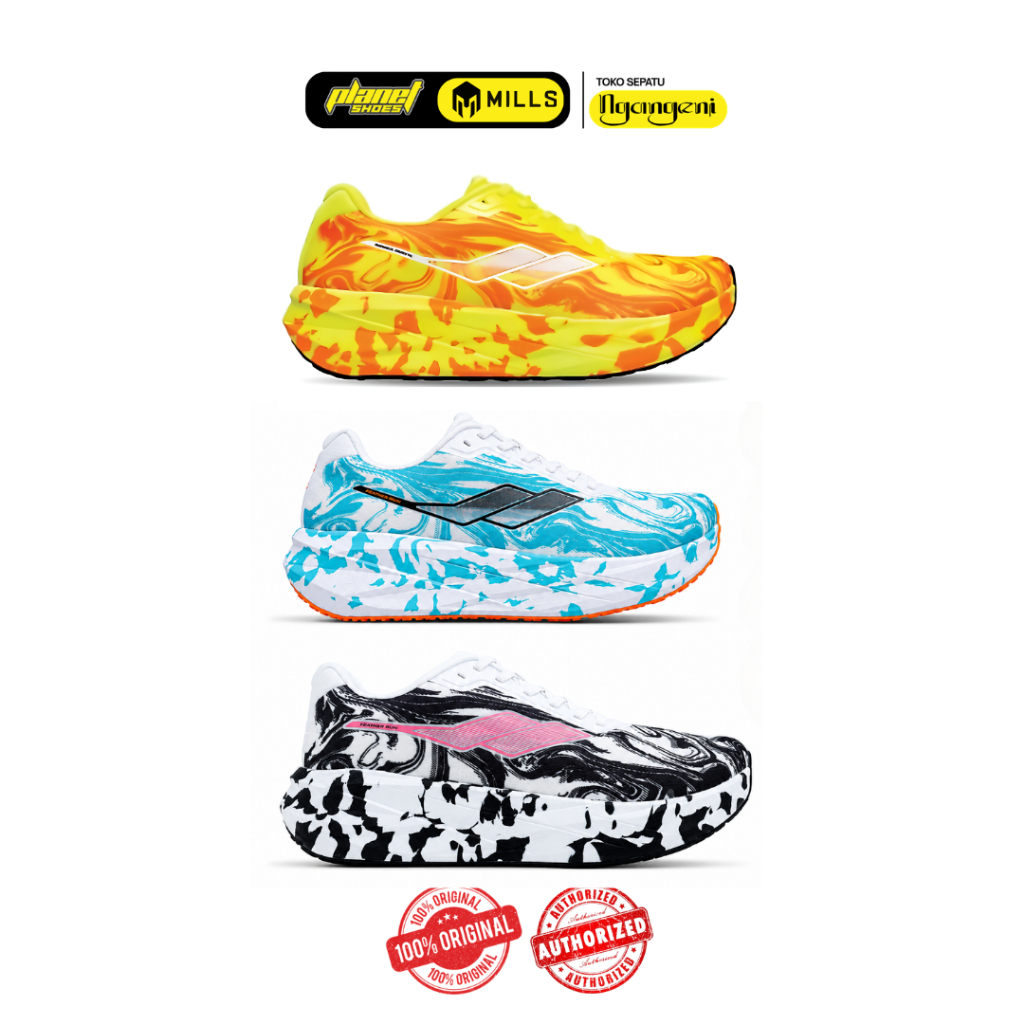 Sepatu Lari Running Shoes Mills Enermax Nergetic M3 Original Casual Pria Wanita Olahraga Jogging Gym