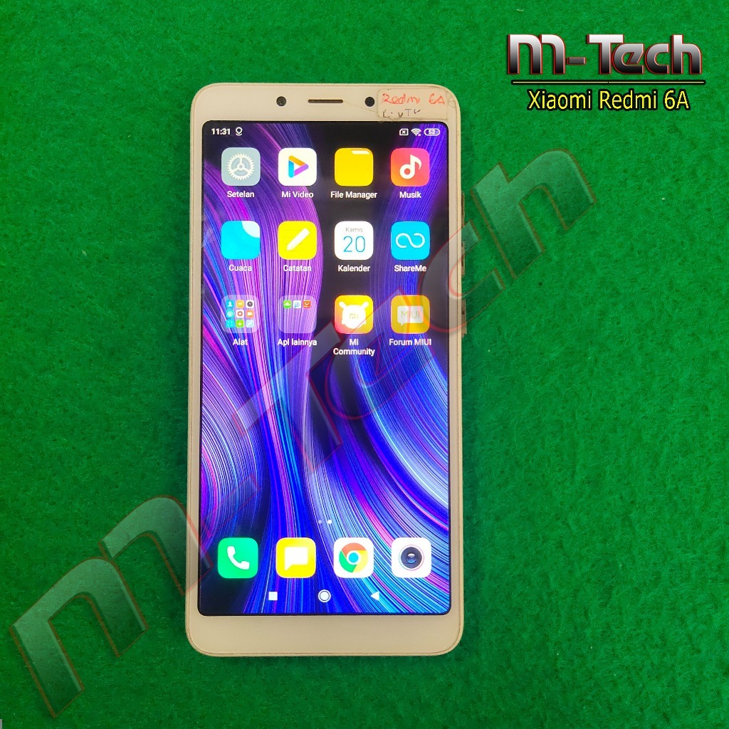 [5121] LCD Plus Frame Xiaomi Redmi 6A Original Copotan