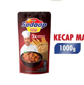 Kecap Manis Sedaap 1kg - Aroma Khas, Gurih, dan Kental - 1000g
