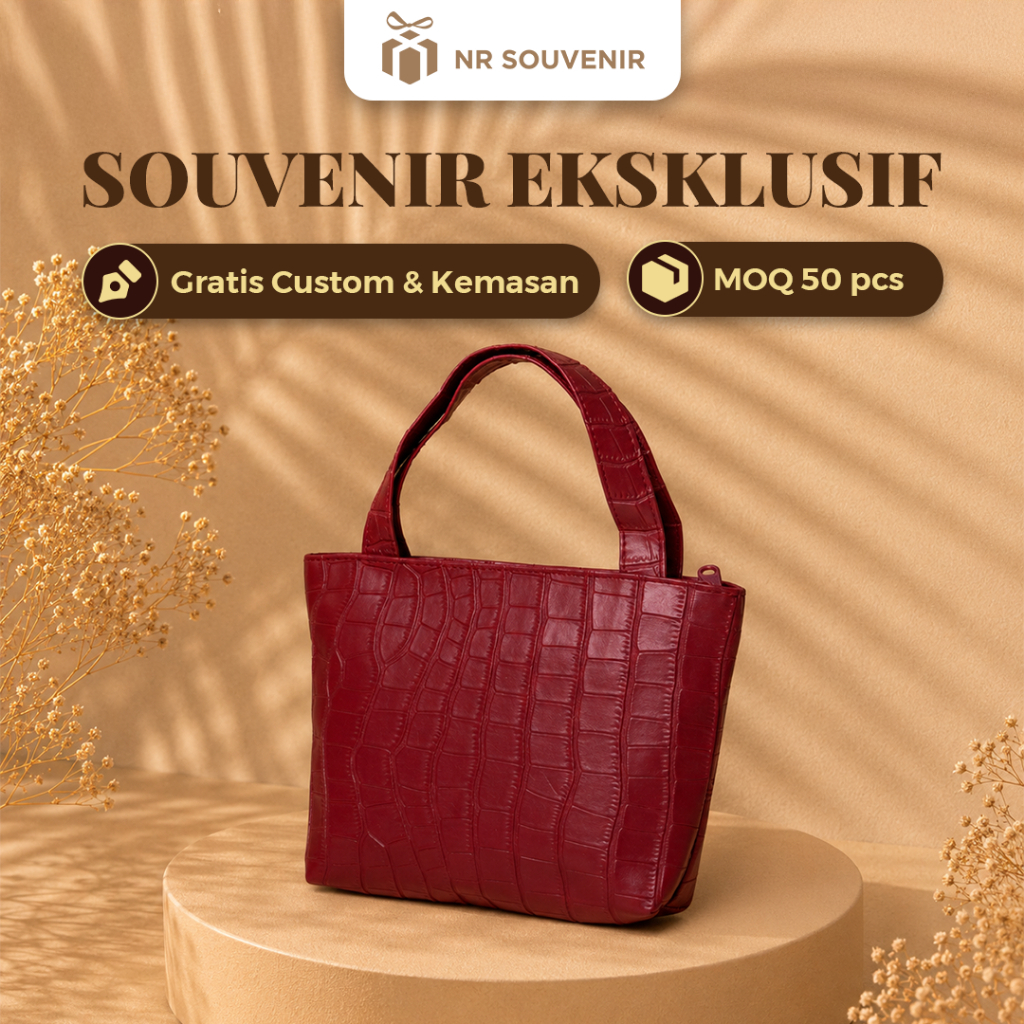 Tas croco besar 22x15x5 souvenir pernikahan kado pernikahan hadiah pernikahan tas wanita totebag wan