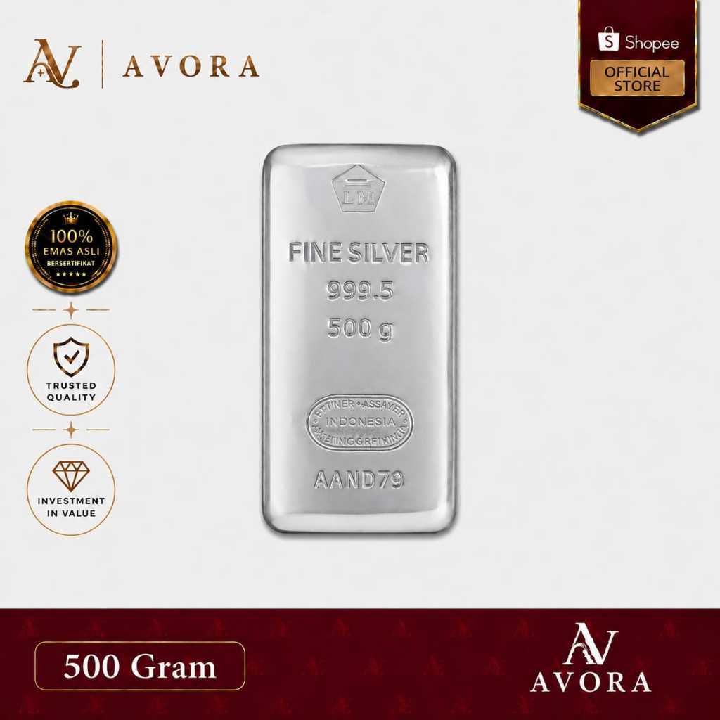 Avora Silver Perak Logam Mulia Antam LM 500 Gram Tahun 2026