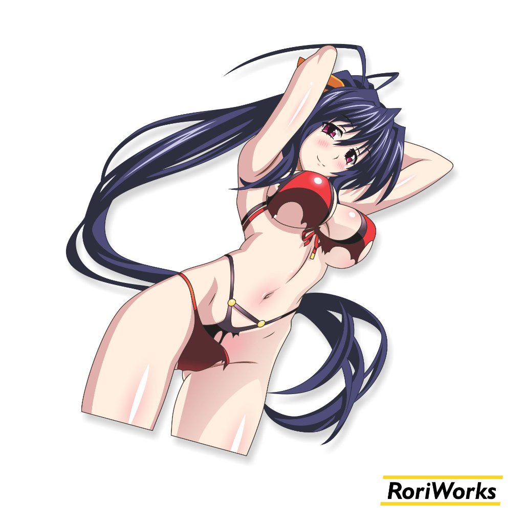 Stiker Kiss cut - Akeno Himejima (Swimsuit) | High School DxD | Summer