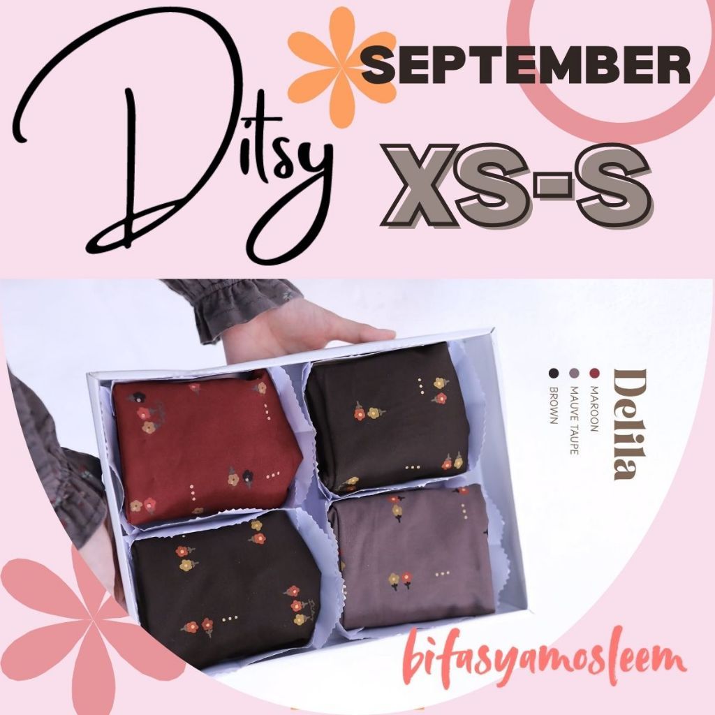 DITSY SEPTEMBER 2026 NIGHTGOWN GAMIS SIZE XS & S TERBARU