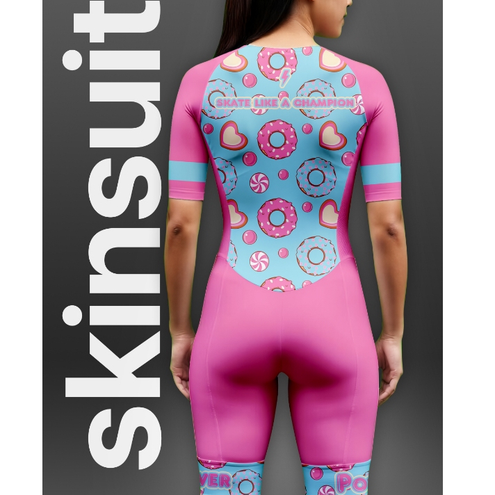 Skinsuit Power Apparel Jersey Sport Sepatu Roda Nyaman & Fleksibel