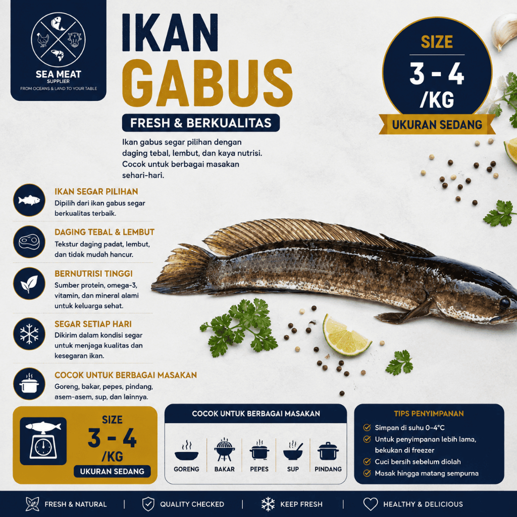 IKAN GABUS | SNAKEHEAD FISH | FRESH