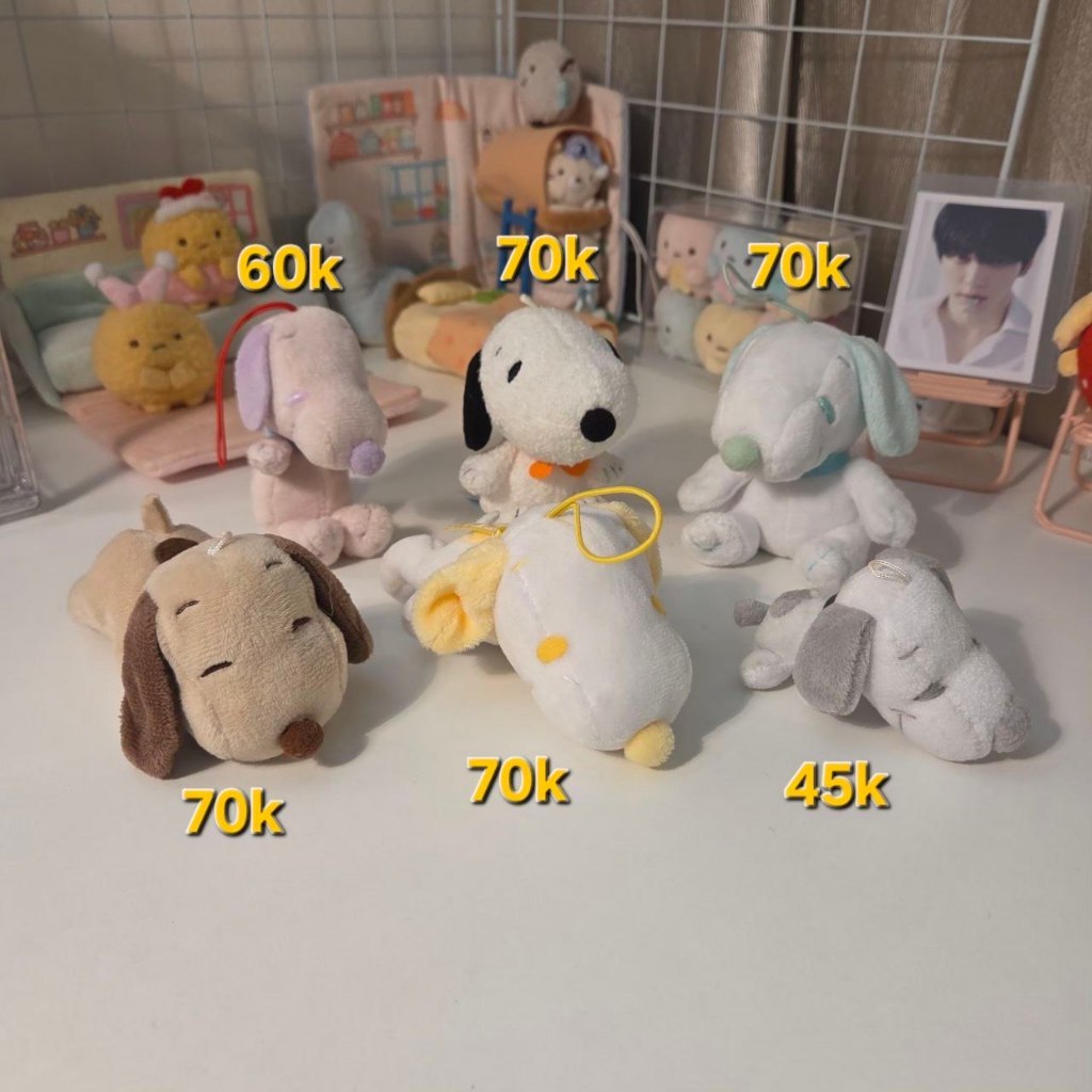 Peanuts Snoopy Plush Keychain Original Part 1