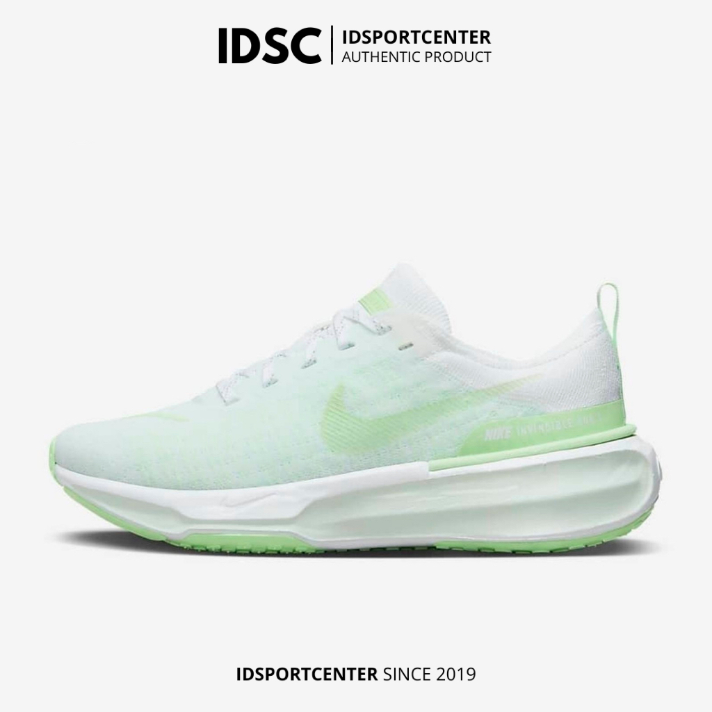 Sepatu Lari Wanita Invincible 3 - White/Barely Green