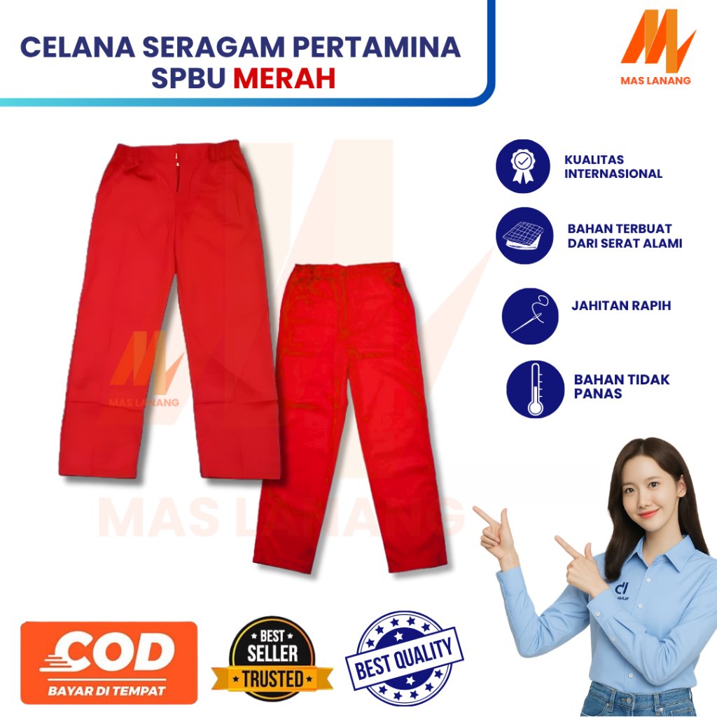 Celana Spbu | Seragam Spbu Operator | Baju Celana Spbu | Seragam Spbu Merah | Seragam Pertamina | Ba