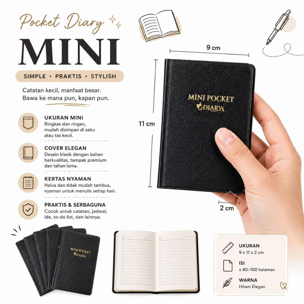 BUKU DIARY MINI POCKET DIARY GARUDA MURAH/BUKU DIARY MINI
