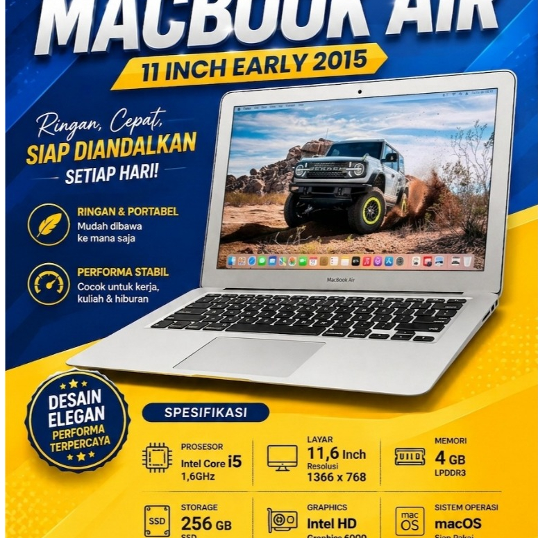 MacBook Air 11 Inch Early 2015 | Laptop Apple Second