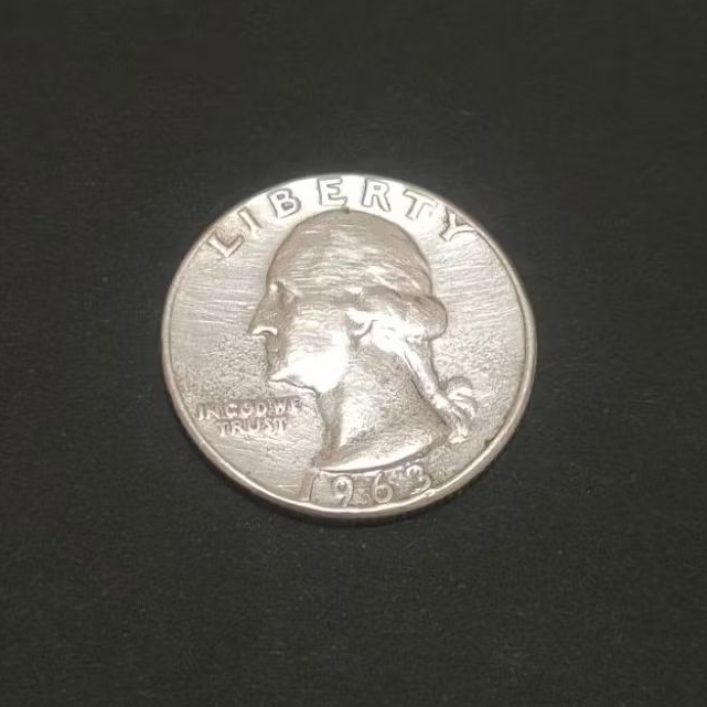 koin perak Liberty 25 sen 1963