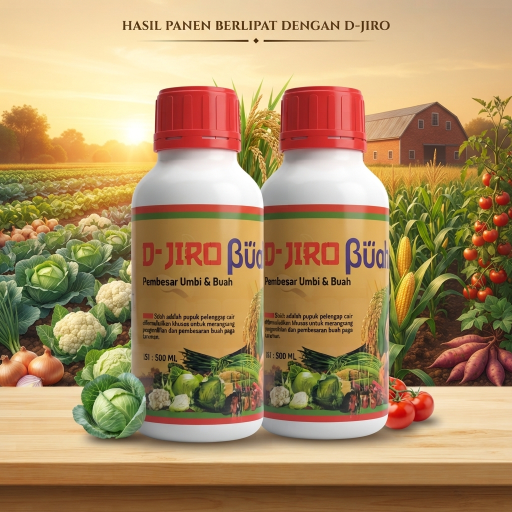 O-Jiro Pupuk Cair Pemicu Pembungaan & Pembuahan, Kurangi Rontok Bunga Buah, Perbanyak Hasil Panen pa
