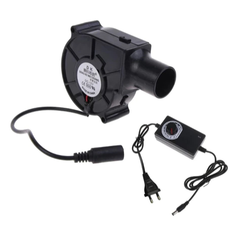 Blower Mini BBQ Kipas 1 Set Portable Blower Keong Angin Dengan Adaptor